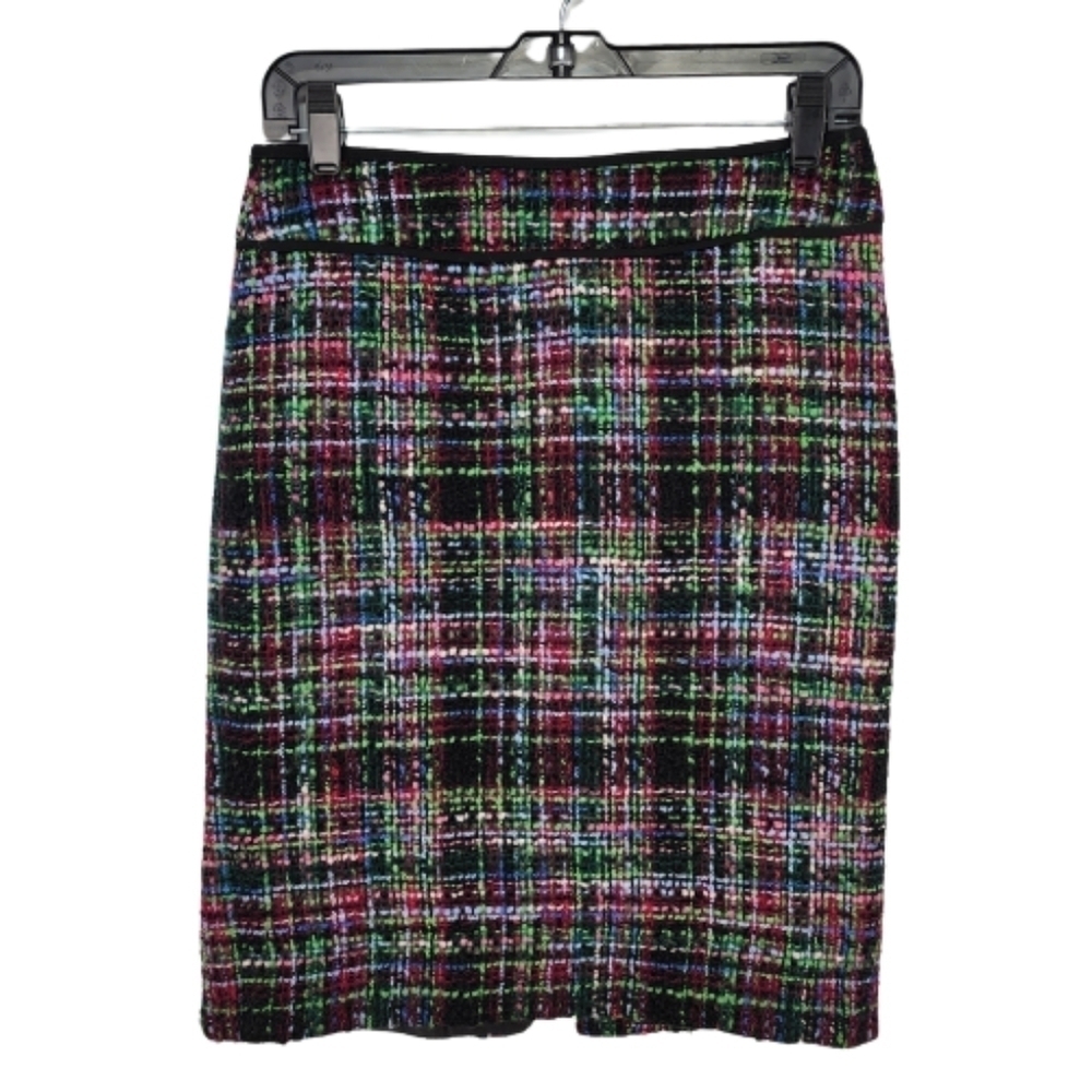 Talbots Multicolor Wool Blend Tweed Pencil Skirt Size 2